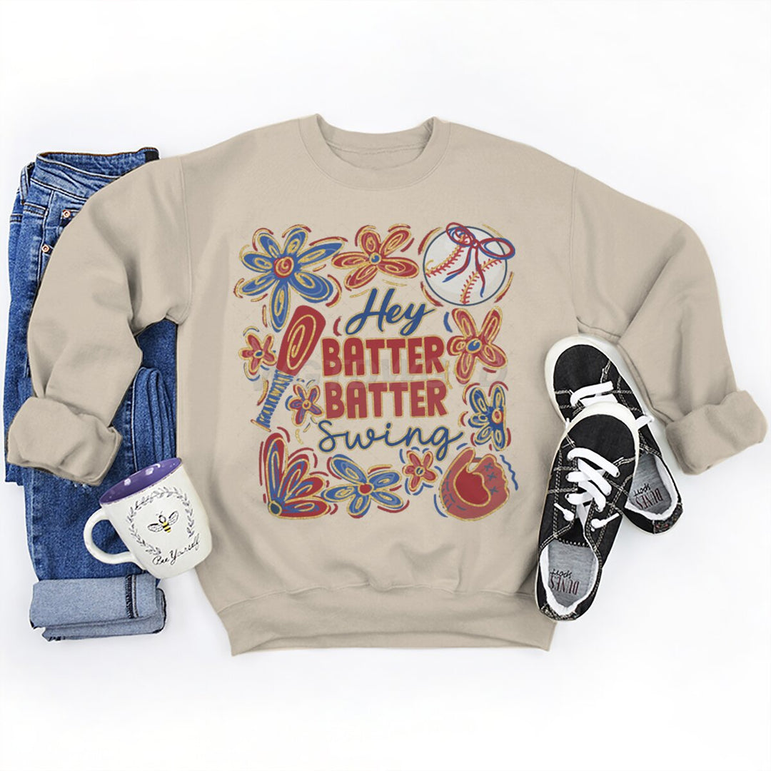 Sweatshirt pour femmes avec motif de baseball créatif et coupe décontractée