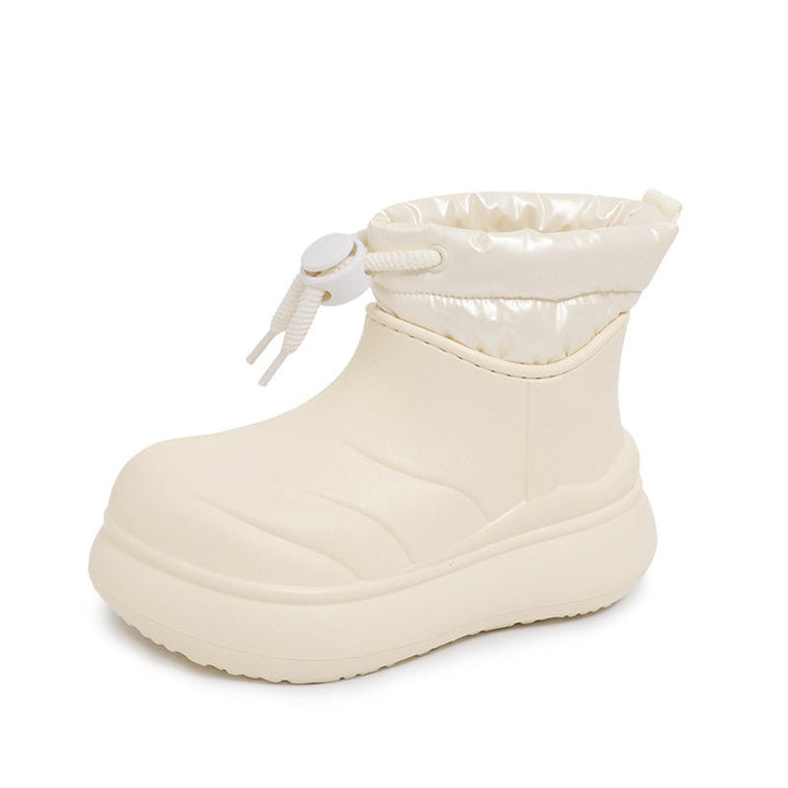Bottes d'hiver élégantes pour femmes avec doublure amortissante et surface déperlant
