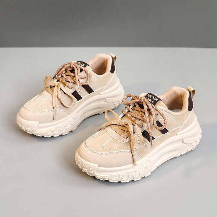Baskets Chunky Sportives pour Femmes avec Profil Robuste et Tige Respirante