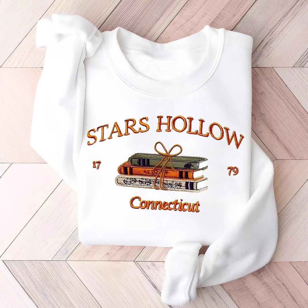Sweatshirt pour femmes avec un motif créatif de Stars Hollow
