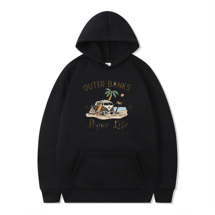 Sweat à capuche pour femmes avec design maritime et impression inspirante