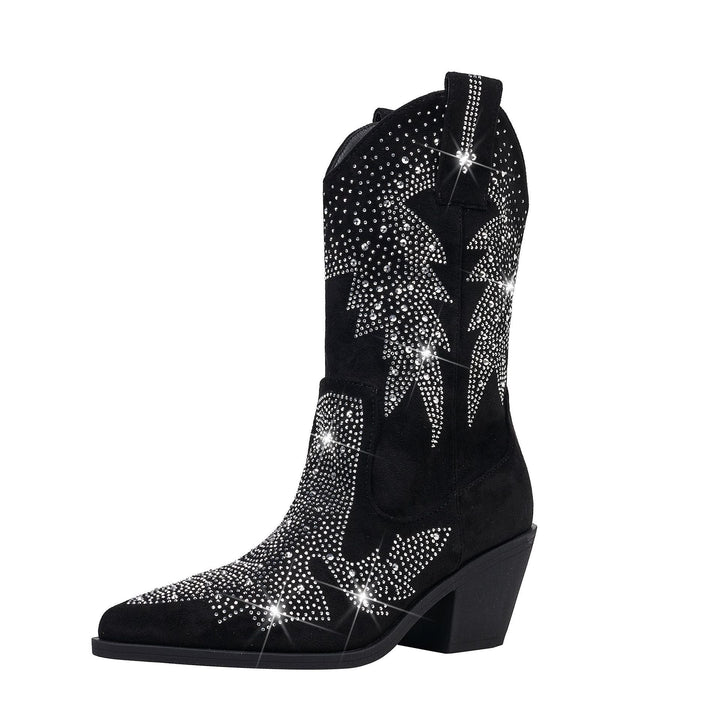 Bottes Cowboy Femme Avec Hauteur de Mollet Moyenne | Élégant
