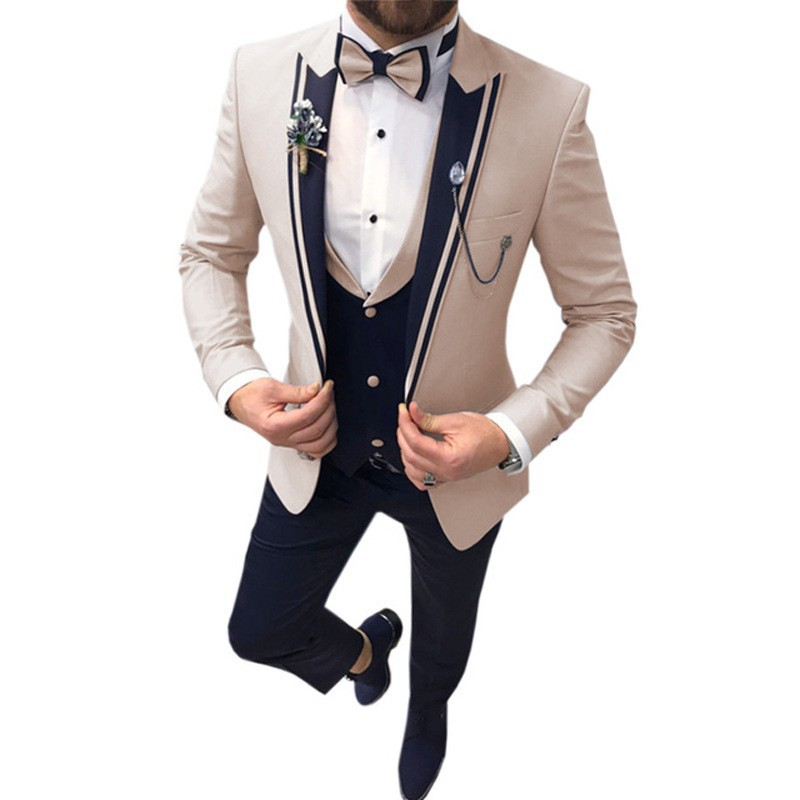 Costume Slim Fit pour hommes invité à un mariage | 3 pièces