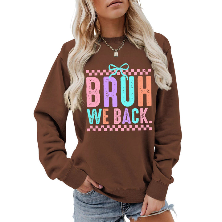 Sweatshirt pour femmes avec impression joyeuse et coupe confortable