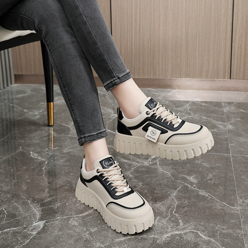 Baskets Chunky tendance pour femmes avec semelle en caoutchouc amortissante et design époustouflant