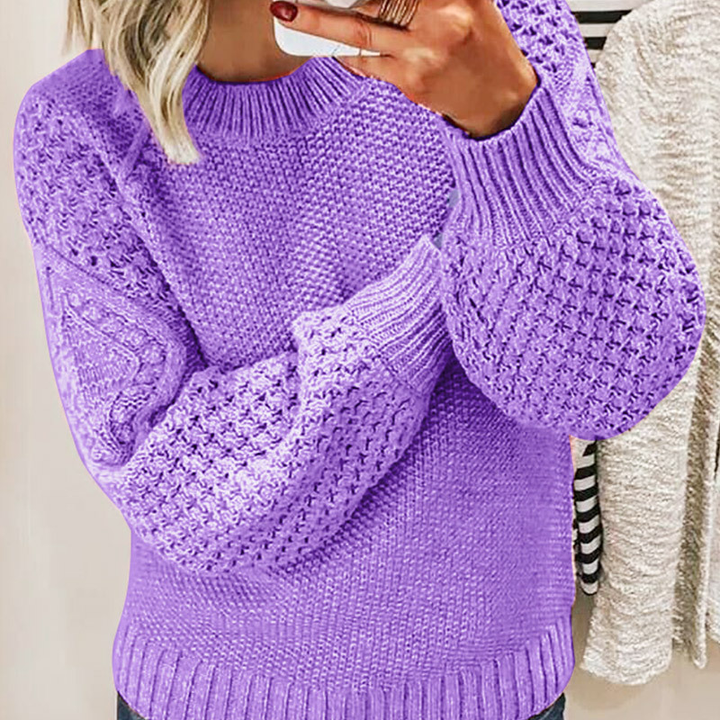 Pull en tricot douillet pour femmes | Manches longues