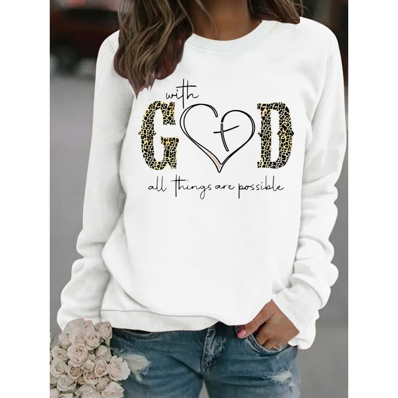 Sweatshirt pour femmes avec design de mode créatif et message motivant