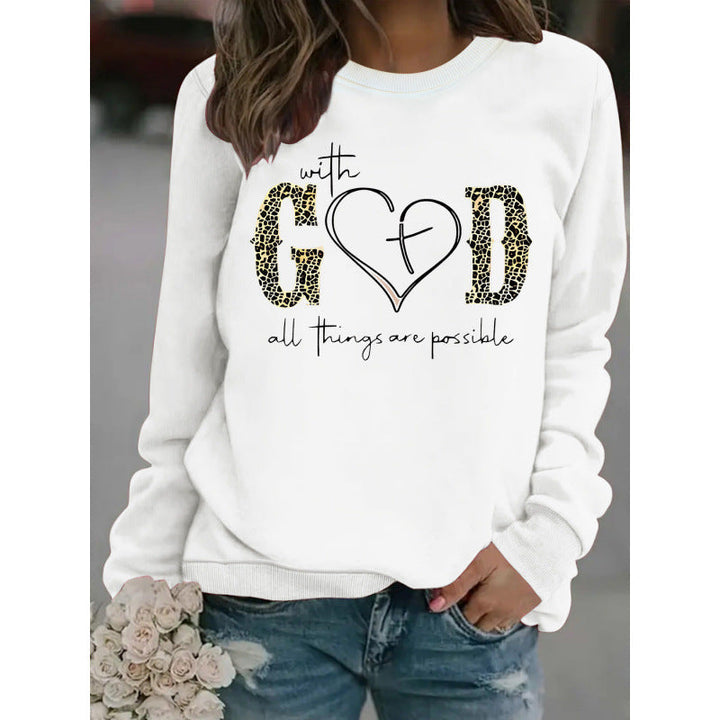 Sweatshirt pour femmes avec design de mode créatif et message motivant