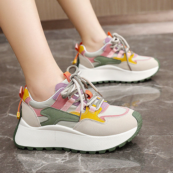 Baskets Chunky Sportives pour Femmes avec un Design de Couleur Ludique