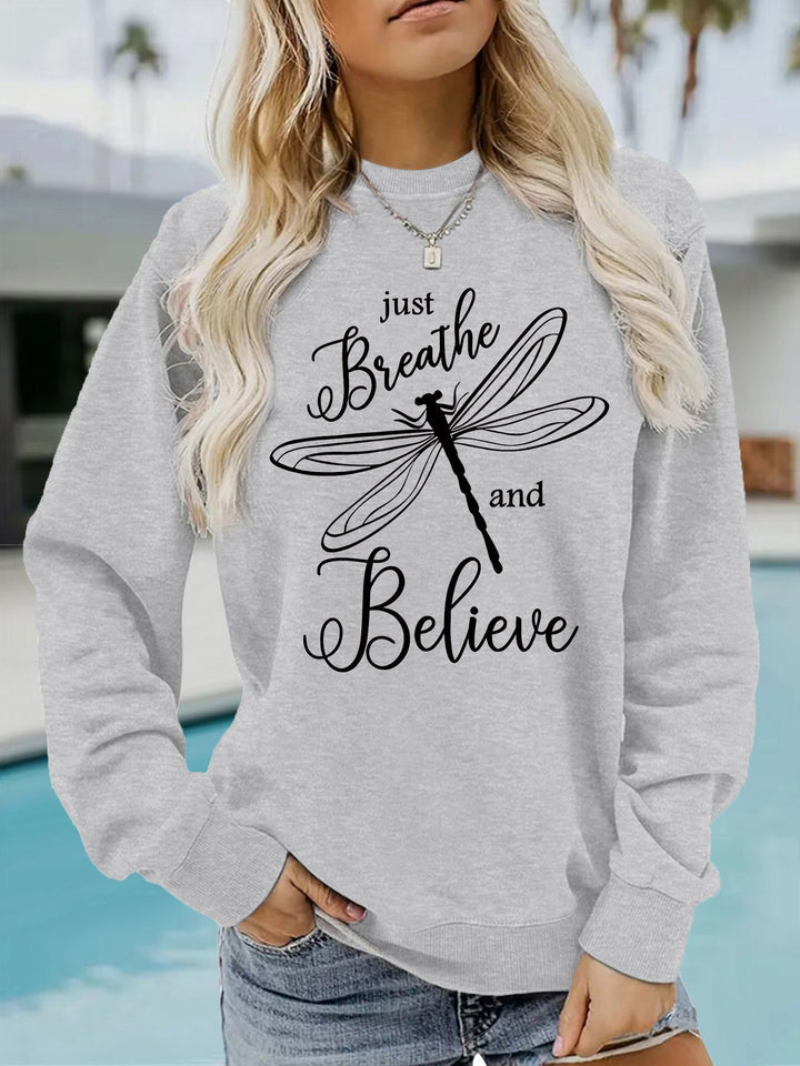 Sweatshirt pour femmes avec un motif inspirant de parapente et une coupe décontractée