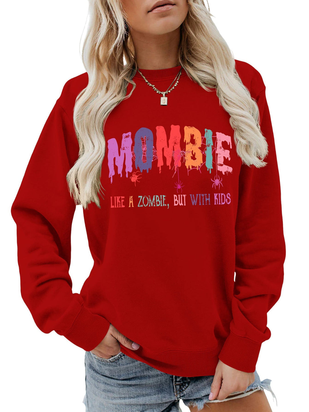Sweat-shirt pour femmes avec motif zombie créatif
