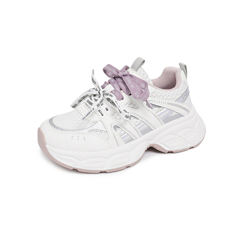 Baskets de course confortables pour femmes avec surface en maille respirante et semelle amortissante