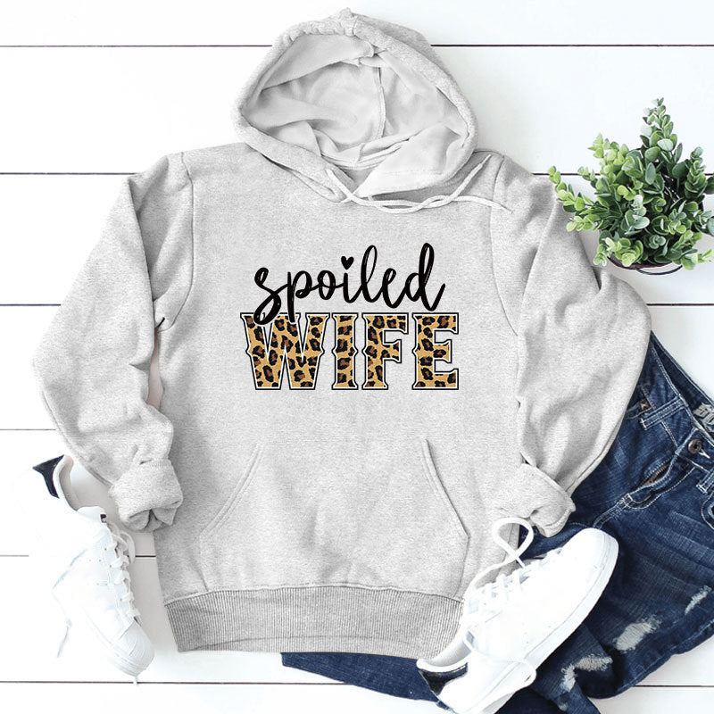 Sweat à capuche pour femmes avec inscription créative et élégante