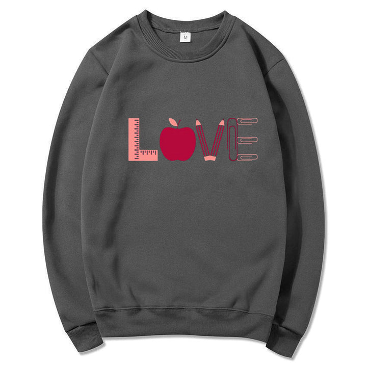 Sweat-shirt pour femmes avec un motif Love créatif