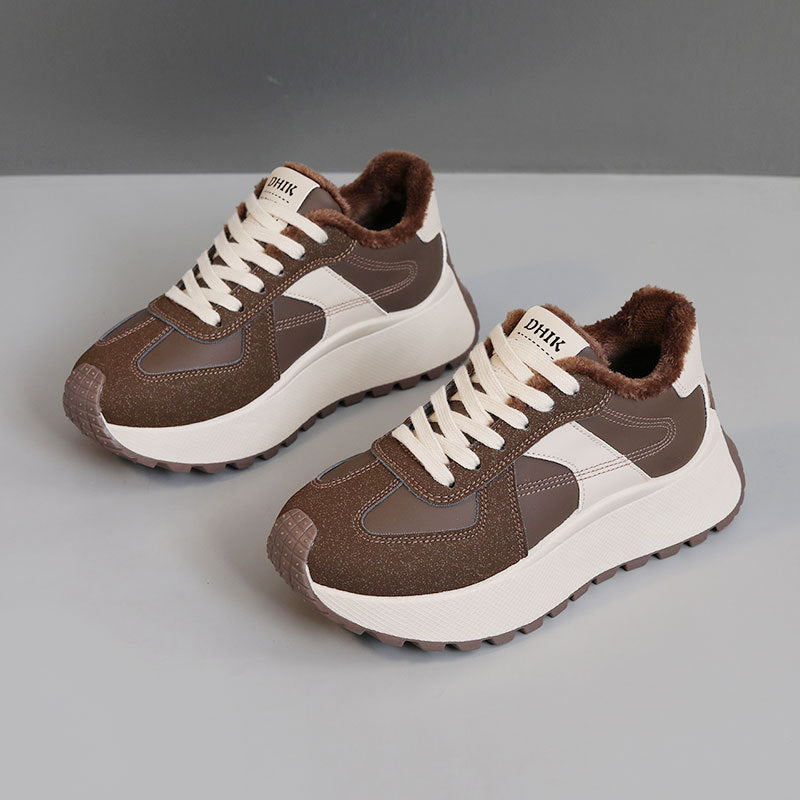 Baskets Confortables pour Femmes avec Doublure Chaude