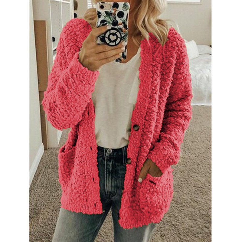 Veste en Fleece Teddy pour Femmes avec Capuche | Manteau d'Hiver Douillet