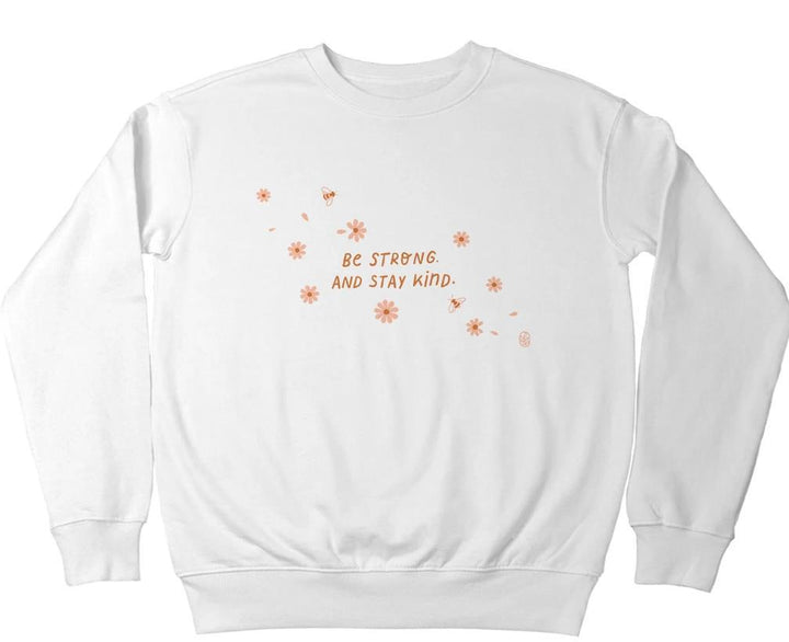Sweatshirt pour femmes avec message inspirant et design floral