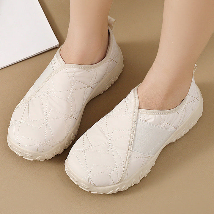 Baskets Slip-On Confortables pour Femmes avec Semelle Antidérapante et Tige Respirante