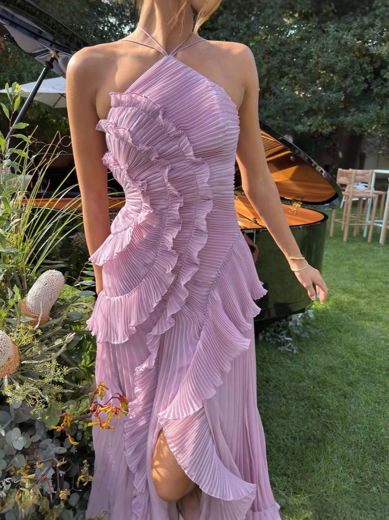 Yuna | Robe Maxi Paillettes Décolleté en V Dos Nu Robe de Soirée