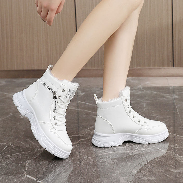 Bottes d'hiver pour femmes avec doublure chaude et semelle antidérapante
