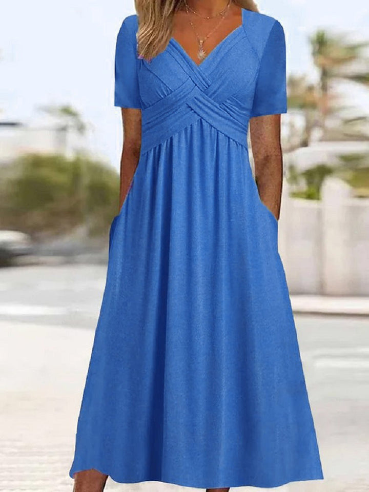 Maryjane | Robe Midi Femme | Décolleté en V