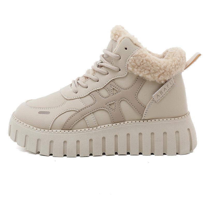 Baskets montantes pour femmes avec doublure douce