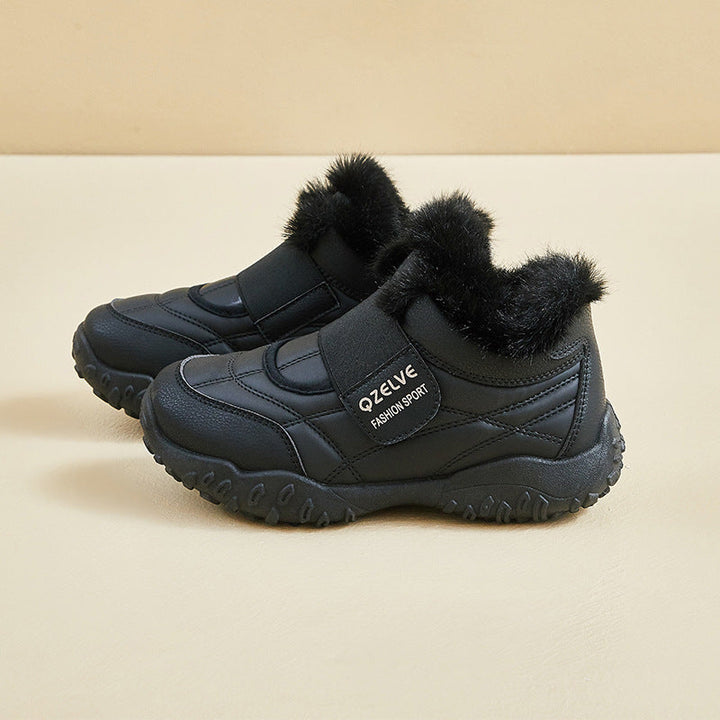 Baskets d'hiver pour femmes avec doublure douillette et semelle antidérapante