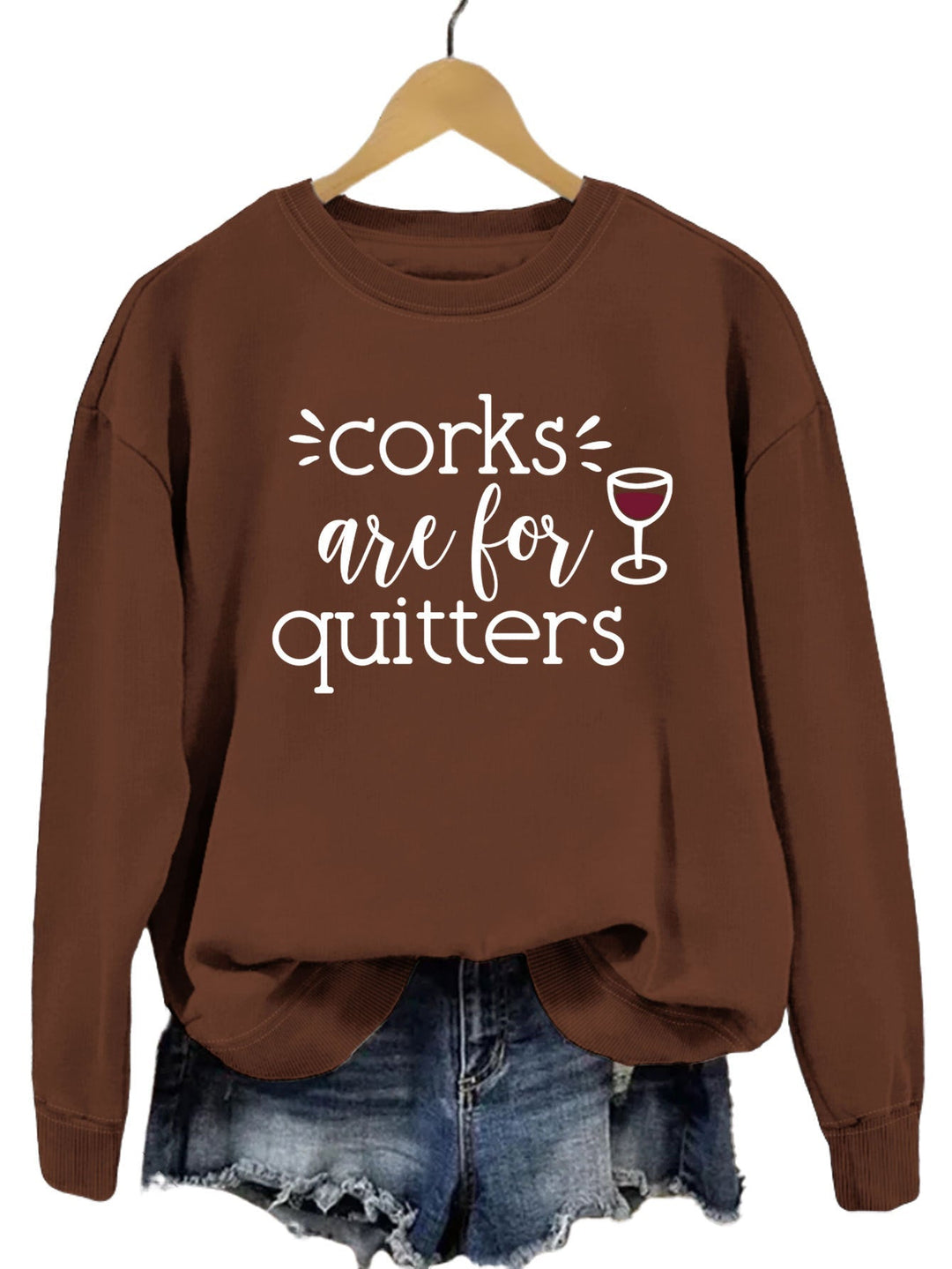 Sweat-shirt pour femmes avec une phrase créative et une coupe décontractée