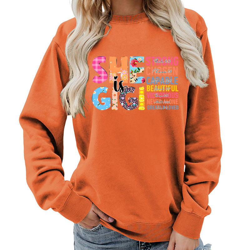 Sweat-shirt pour femmes avec design de texte inspirant