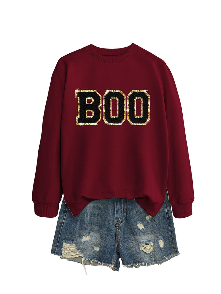 Sweatshirt pour femmes avec impression scintillante