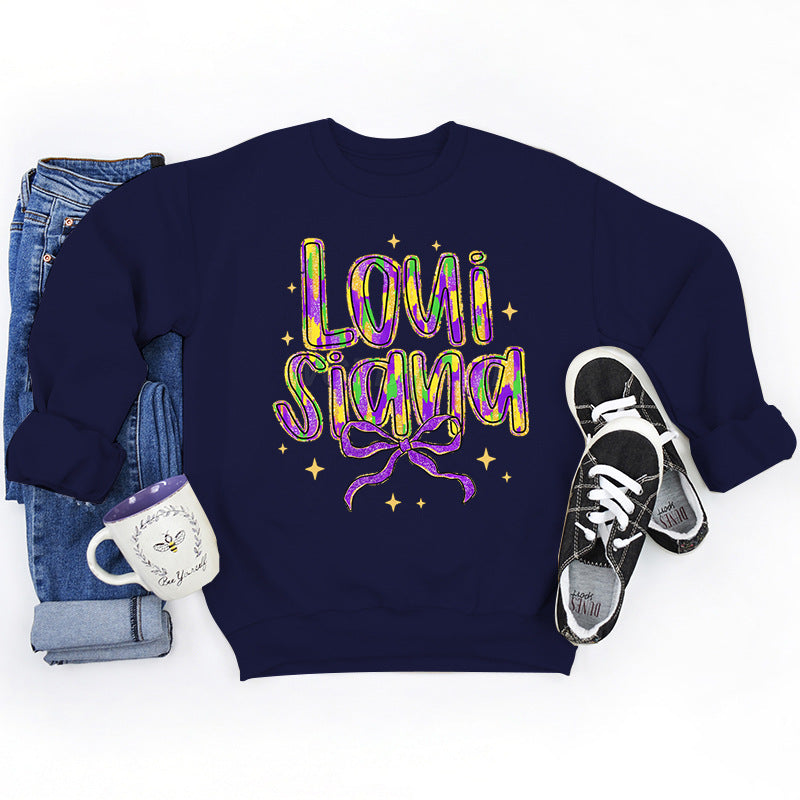 Sweatshirt pour femmes avec inscription créative et intérieur doux