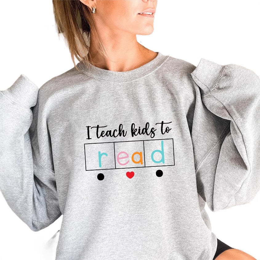 Sweatshirt pour femmes avec motif éducatif créatif