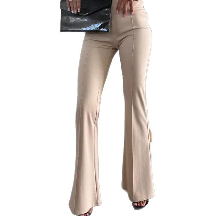 Pantalon évasé taille haute pour femmes