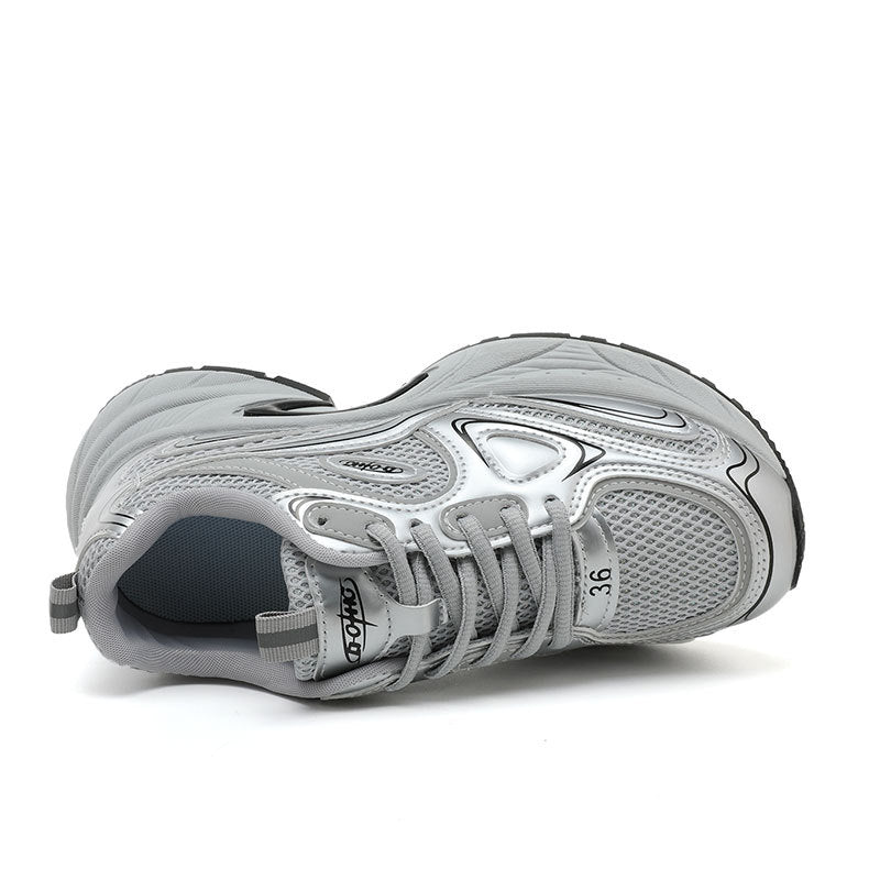 Baskets de course sportives pour femmes avec surface en maille respirante et semelle amortissante