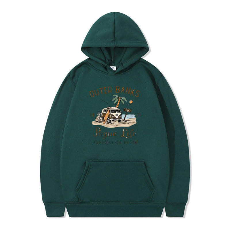 Sweat à capuche pour femmes avec design maritime et impression inspirante