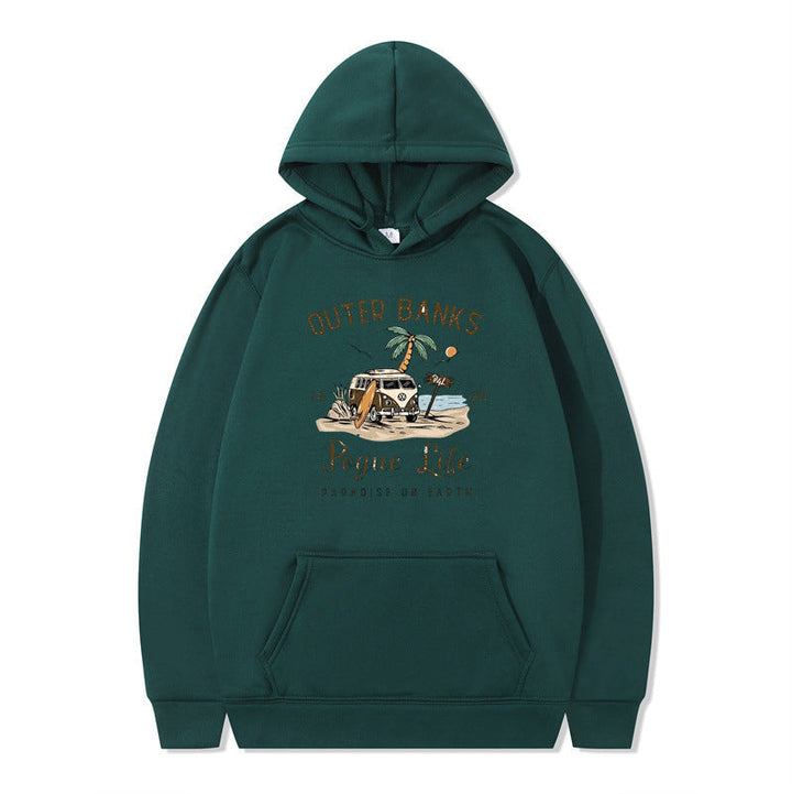 Sweat à capuche pour femmes avec design maritime et impression inspirante