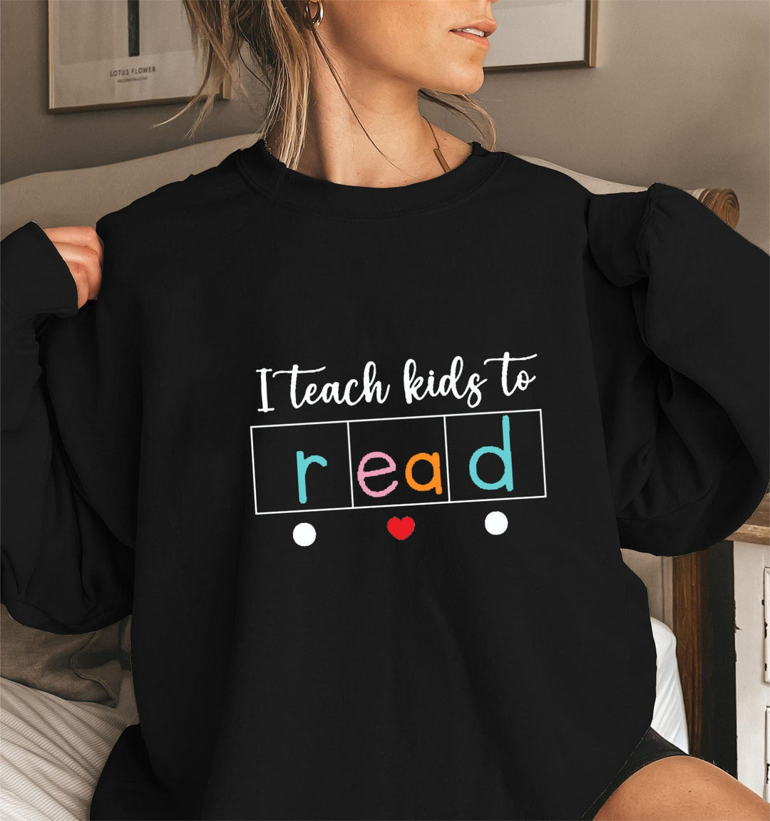 Sweatshirt pour femmes avec motif éducatif créatif