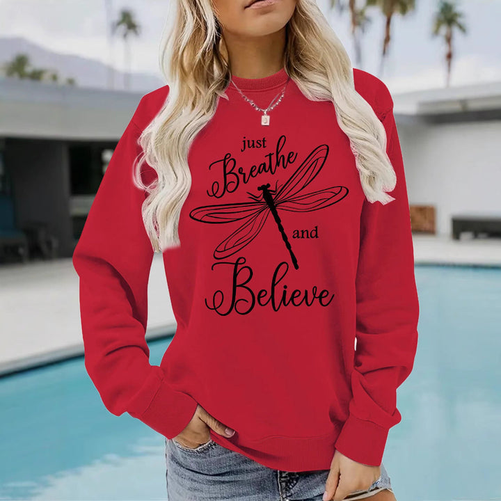 Sweatshirt pour femmes avec un motif inspirant de parapente et une coupe décontractée