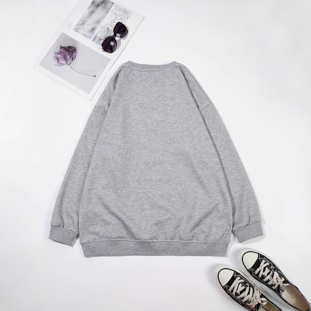 Sweat-shirt pour femmes avec impression botanique créative