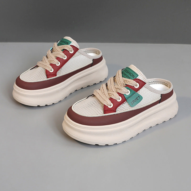 Baskets Sportives Slip-On pour Femmes avec Tige en Mesh Respirant et Semelle Amortissante