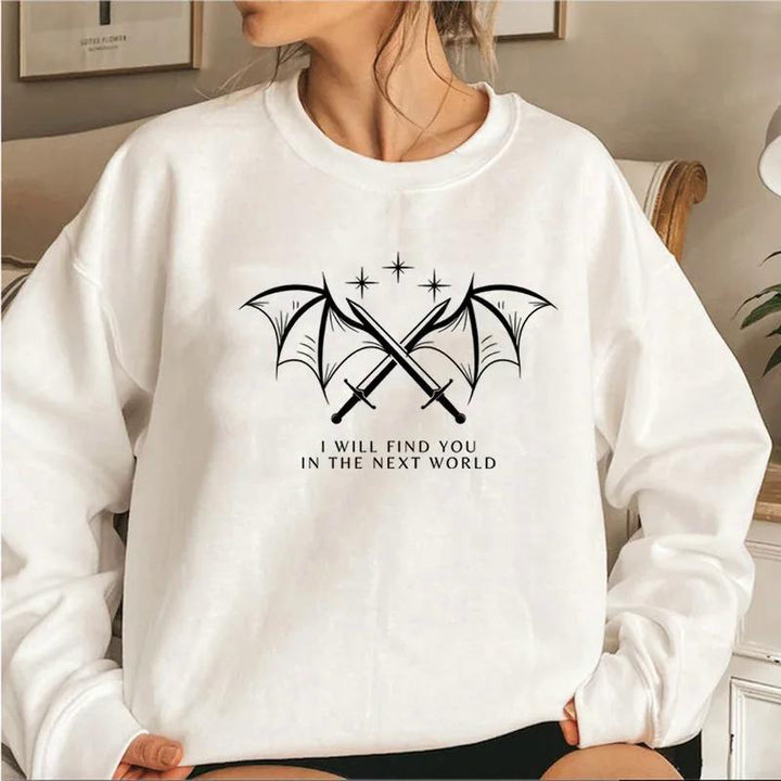 Sweatshirt pour femmes avec design graphique artistique et inscription inspirante
