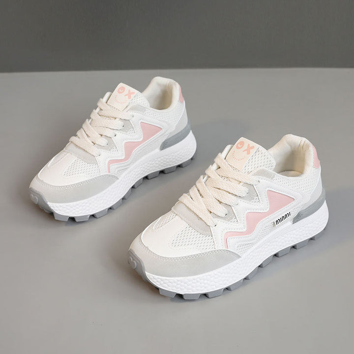 Baskets de loisirs sportives pour femmes avec surface en mesh respirante et semelle amortissante