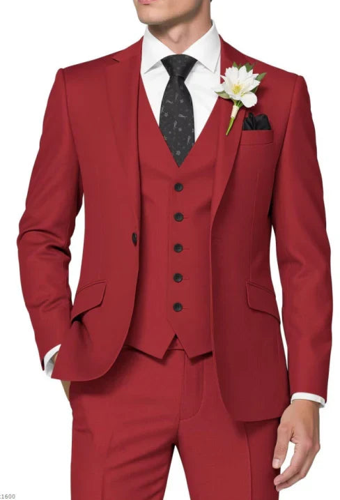 Costume de mariage trois pièces pour hommes | Été