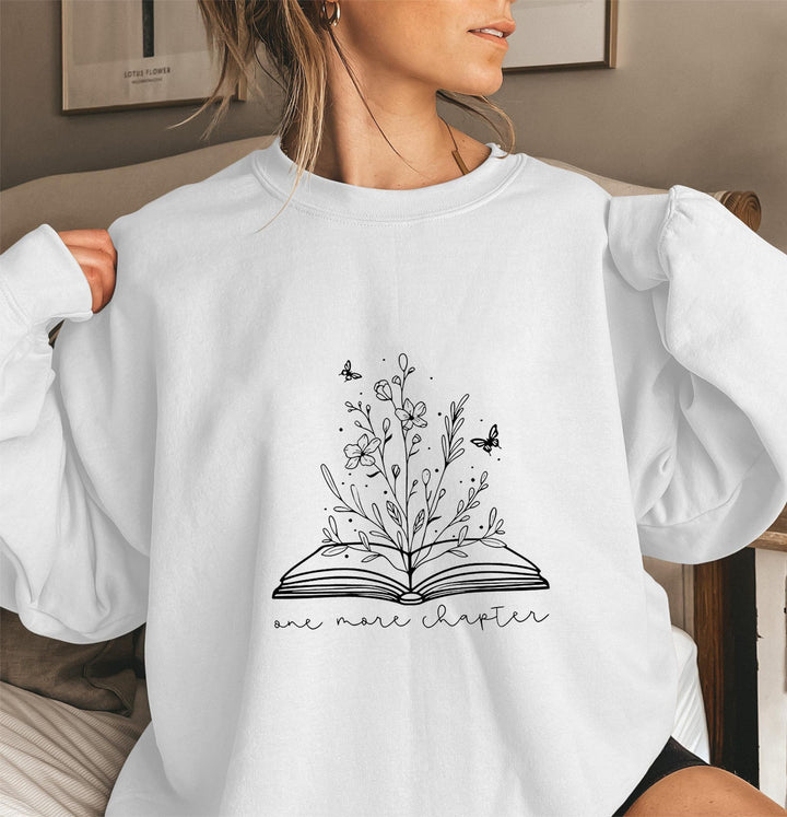 Sweatshirt pour femmes avec un élégant design floral et un imprimé inspirant