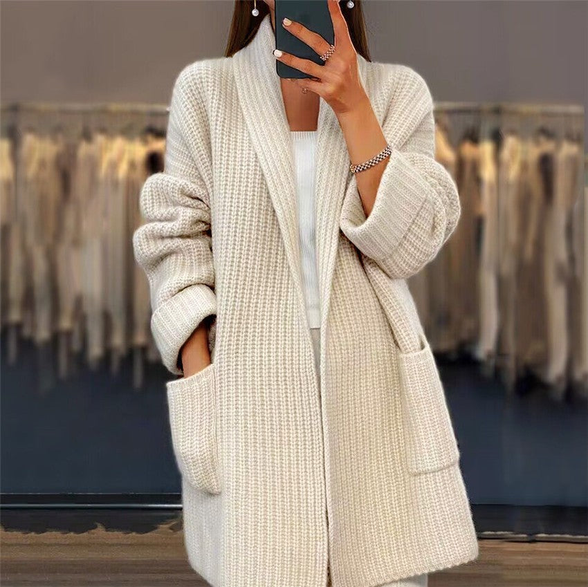 Cardigan à manches longues tendance pour femmes | Décontracté