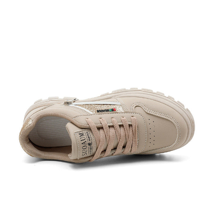 Baskets Chunky pour femmes avec accent brillant à la mode et design robuste