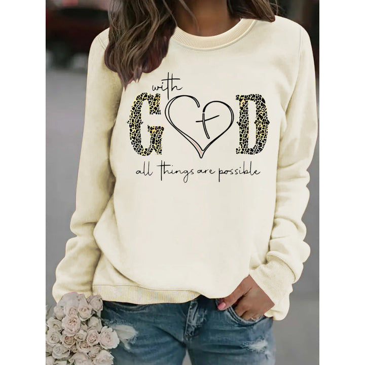 Sweatshirt pour femmes avec design de mode créatif et message motivant