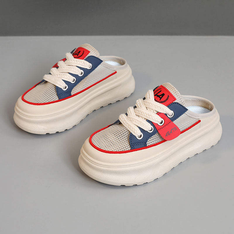Baskets Slip-On pour Femmes avec Tige en Mesh Respirant et Design Tendance