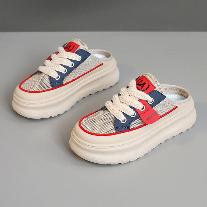 Baskets Slip-On pour Femmes avec Tige en Mesh Respirant et Design Tendance
