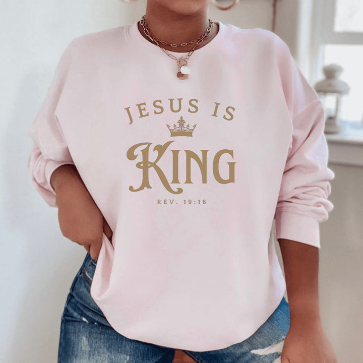 Sweatshirt pour femmes avec inscription inspirante et coupe décontractée